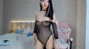 【Uncensored】Beautiful Amateur Girl Black Silk Bodysuit Nude Dance 01
